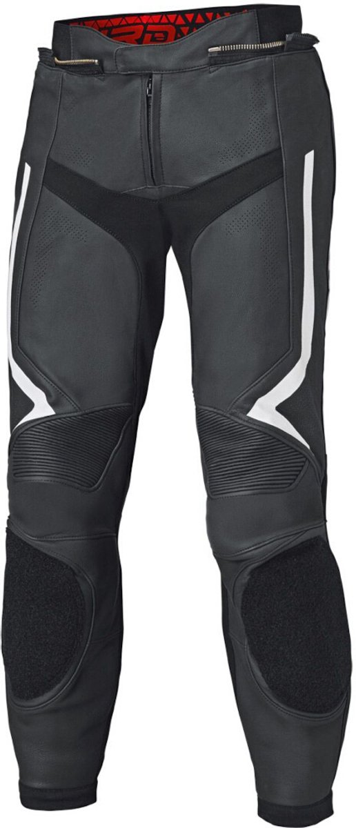 Held Street Rocket 4 Zwart Wit Leren Motorbroek - Broek