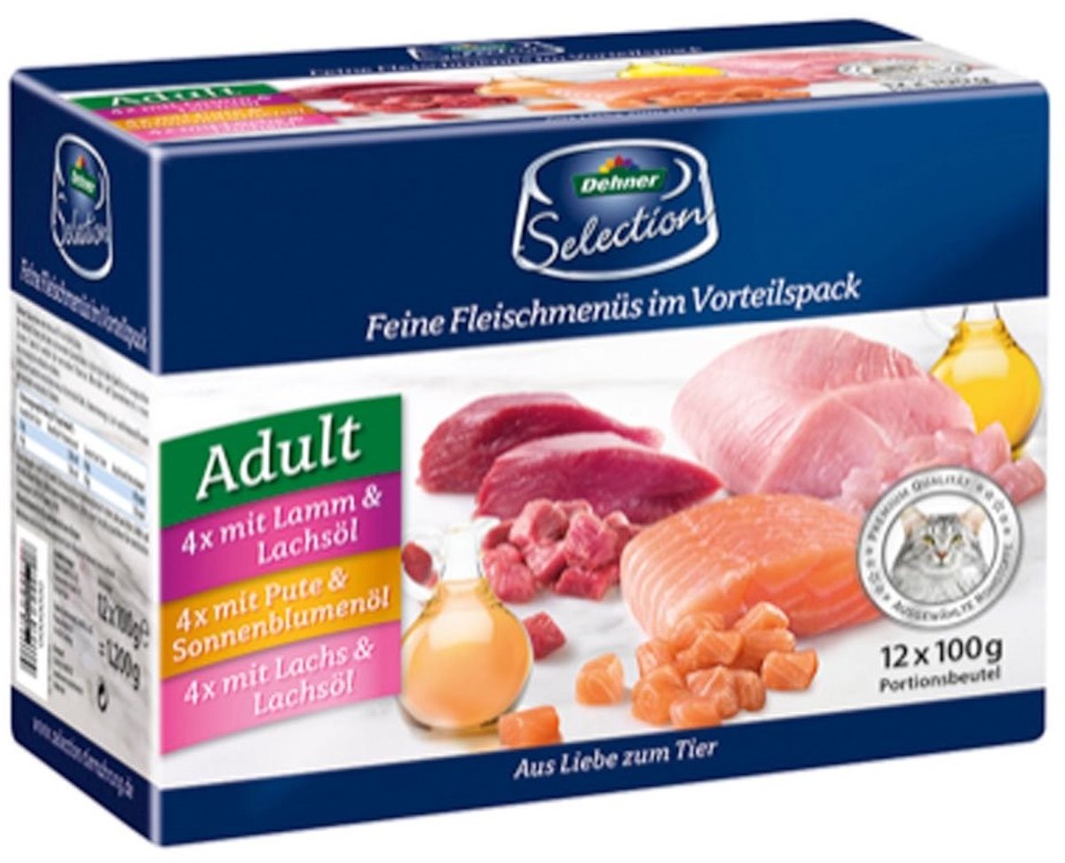 Solidchoice – Premium Multipack Kattenvoer met Lam, Kalkoen en Zalm