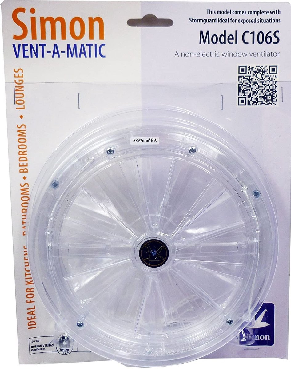 Solidchoice - Vent-a-matic Rotonde Ventilator met Stormguard