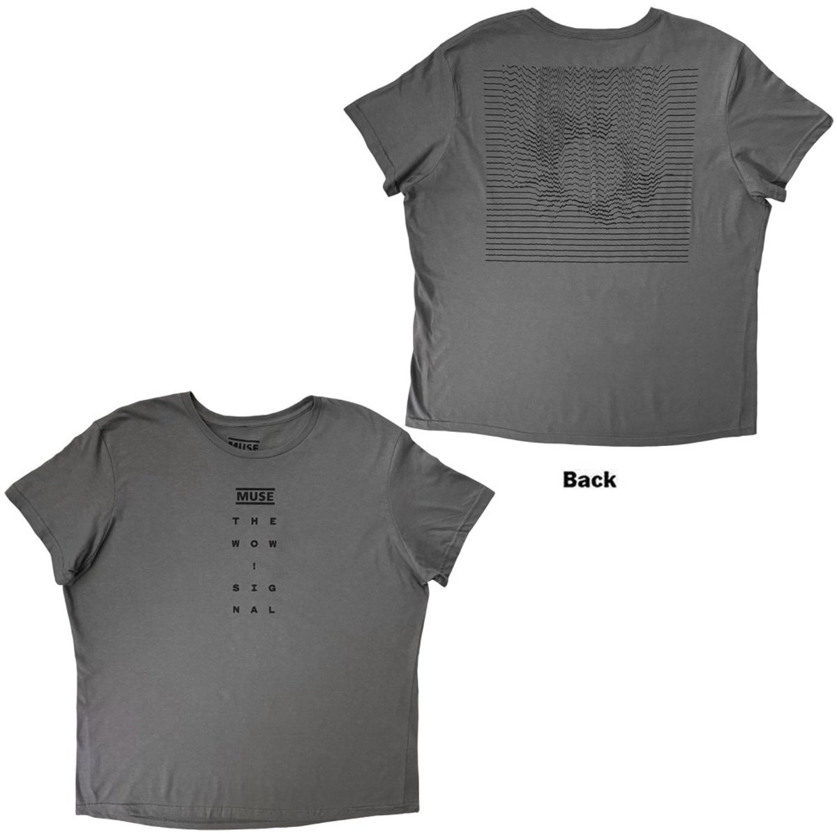 Muse - Logo and Signal Heren Tshirt - L - Grijs