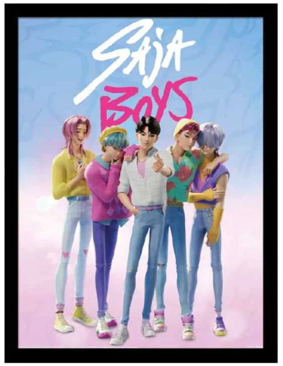 Pyramid International KPop Demon Hunters Collector Print Framed Poster Saja Boys Poster & Wallscrolls
