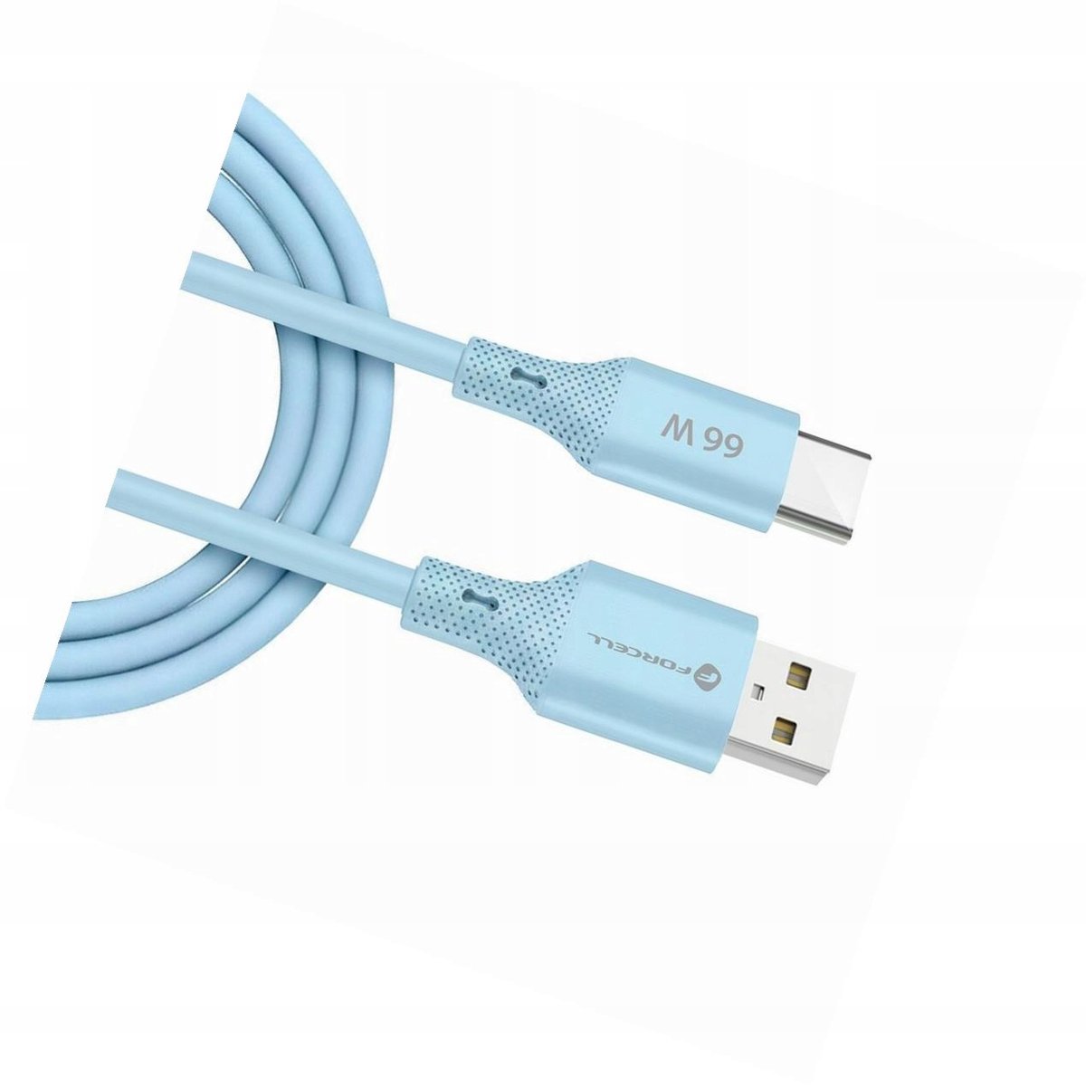 Forcell USB-A naar USB-C Kabel 1m 66W Blauw - Android Auto & Snel Laden