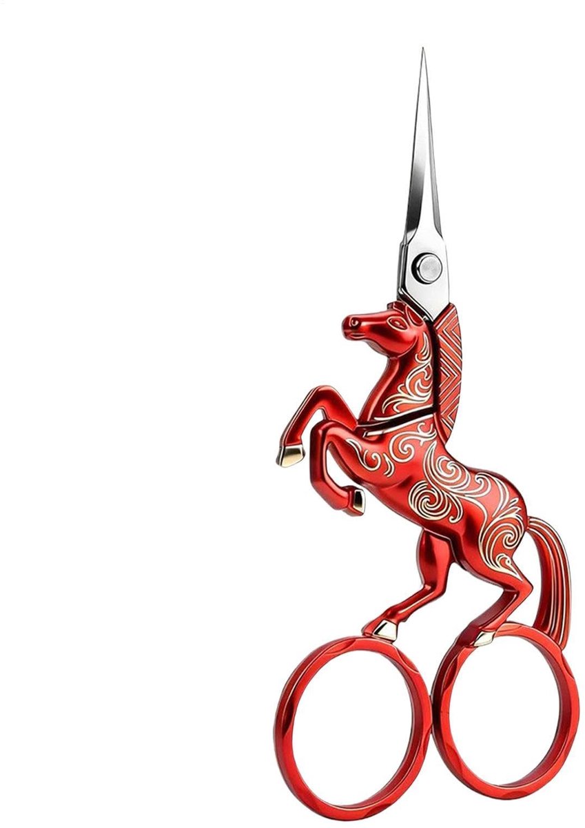 Paardenvormige Naai Snijgereedschappen | Handwerkschaar voor allerlei Papierknutselwerk, Herstellingswerk, Kledingmaakwerk, Textielreparatiewerk, Kunstenaarsatelier,