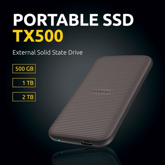 Externe SSD - Portable Drive - Snelle Data Transfer - USB 3.2 Gen 2x1 - 1 TB - Bruin — afbeelding 3