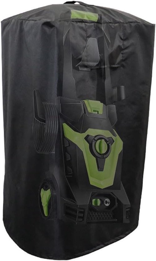 Hogedrukreiniger cover 17.8" x 17.8" x 34.2" - weerbestendig - zwart - bescherming tegen weersinvloeden - SnelShoppen — afbeelding 4