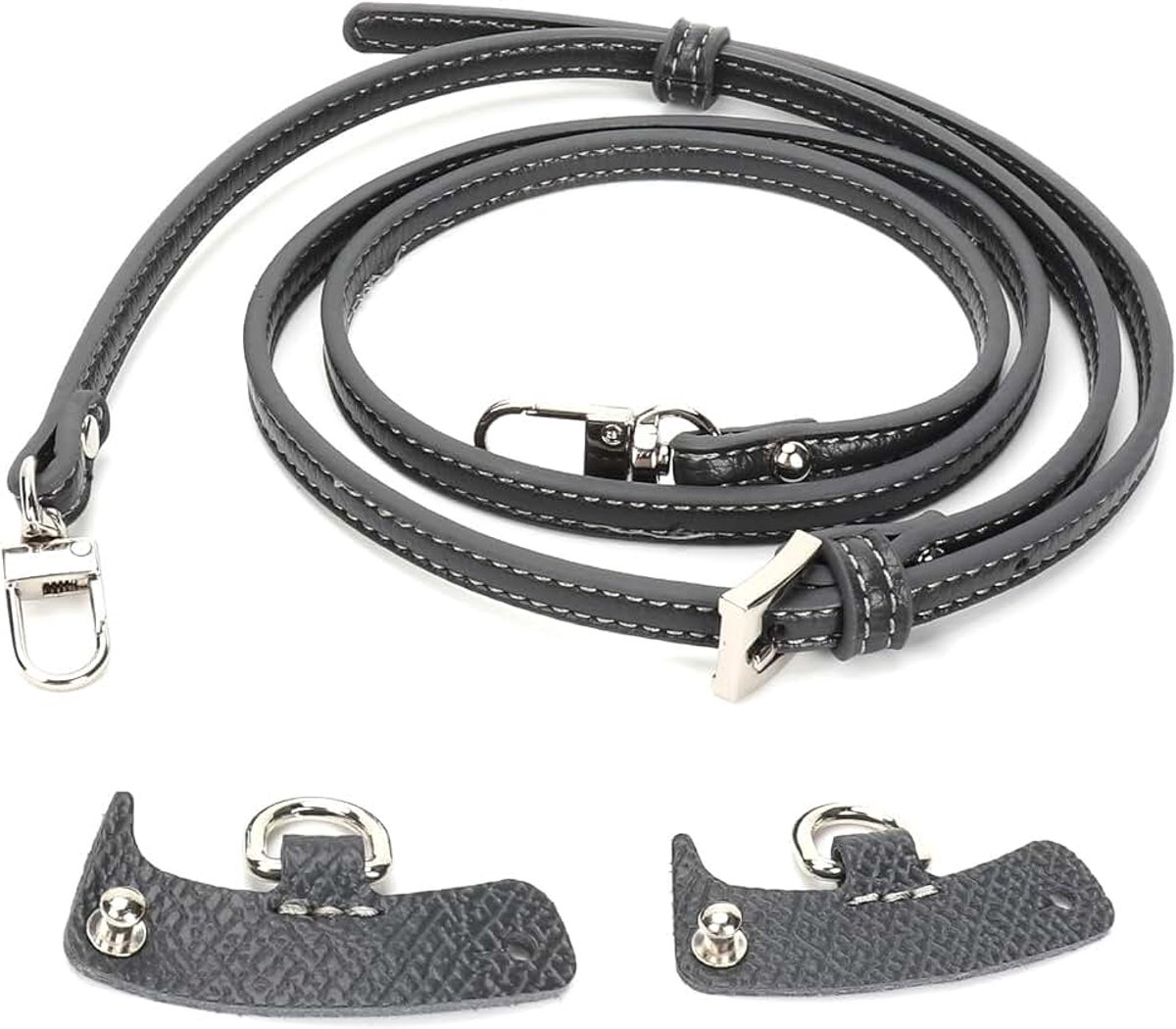 Schouderriem voor Longchamp Damestassen, Schouderriem voor Tassen, Mini-Tasriemen, Niet-Punch & Verstelbaar, Leren Schouderriem, Crossbody Tas