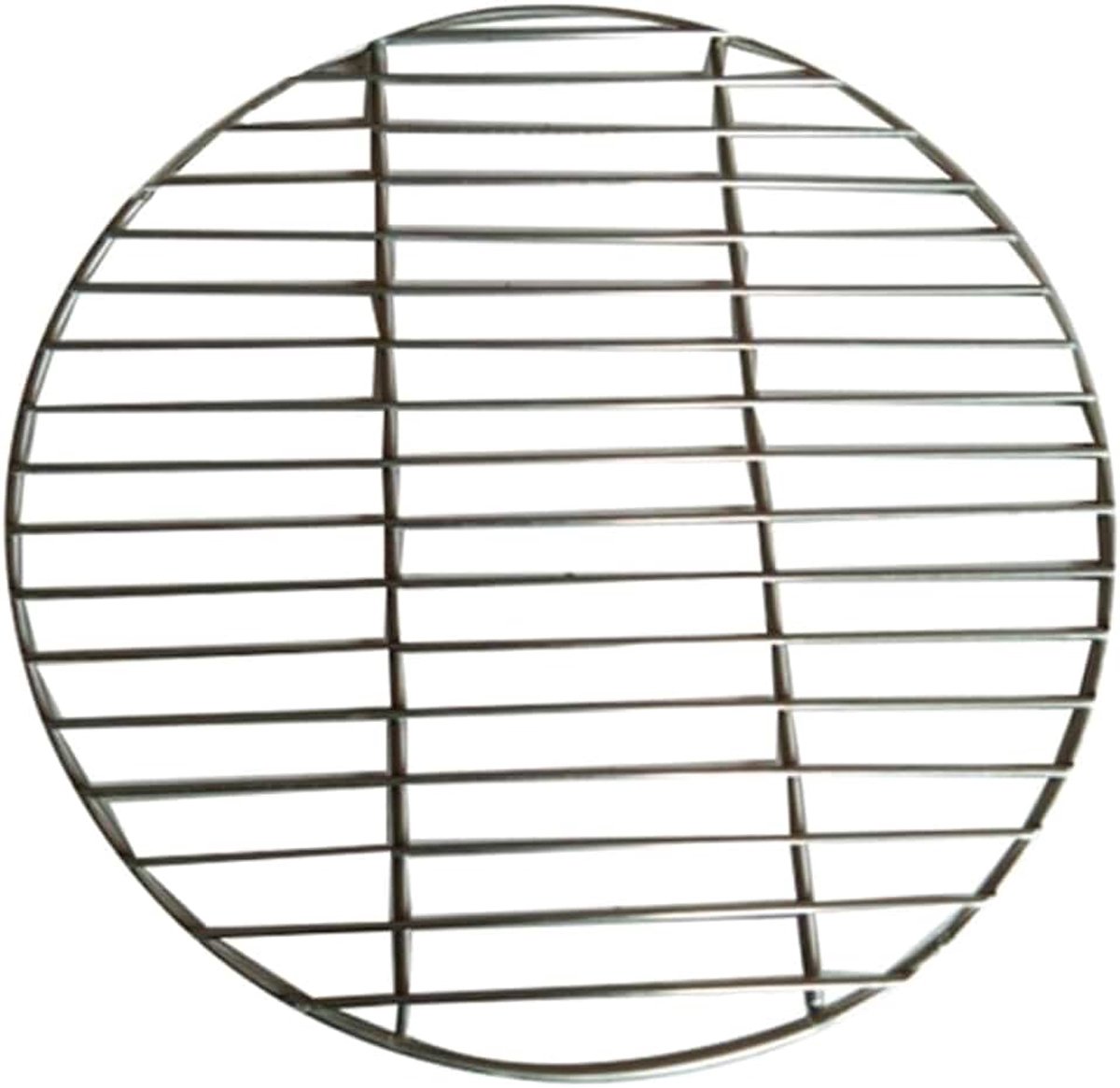 Grillrooster, ronde grillmat voor houtskoolgrill, grillnet, 22 cm, voor en vlees, robuust grillrooster voor en gasgrill, outdoor, BBQ
