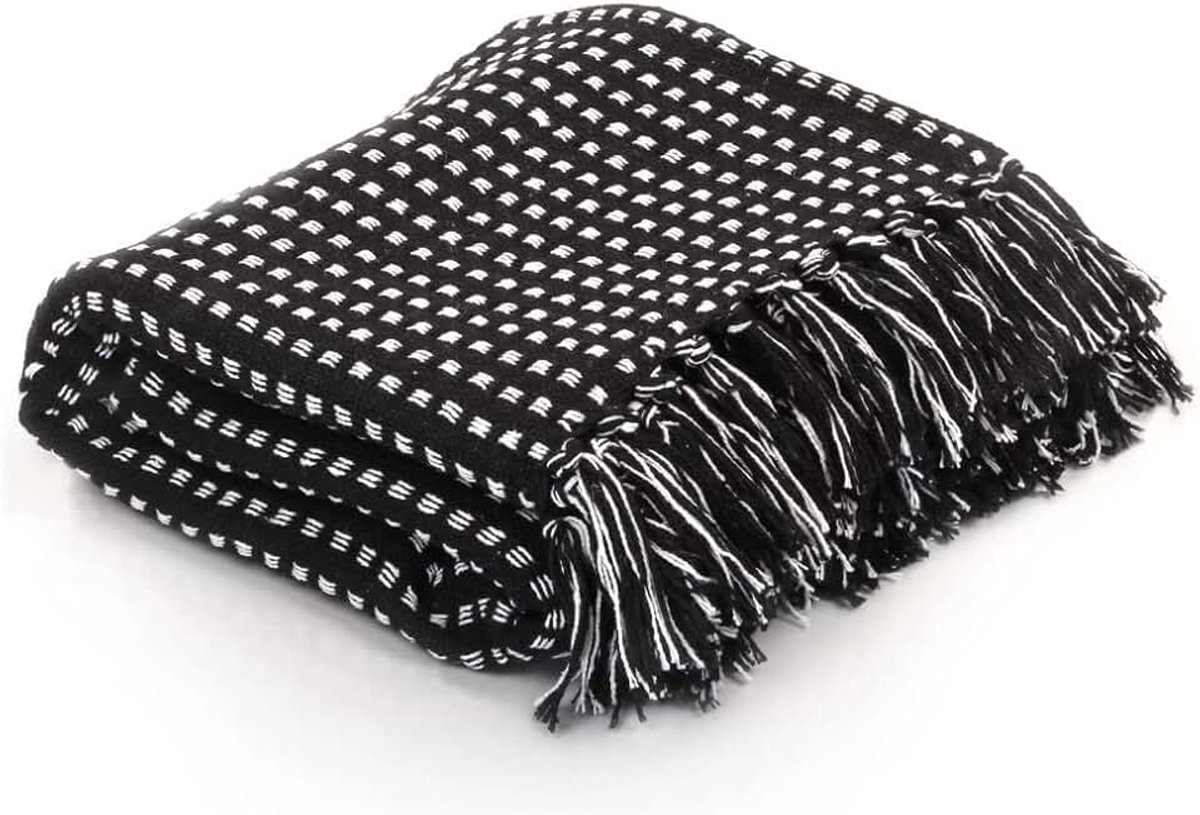 Sprei voor eenpersoonsbed, van katoen, vierkant, 125 x 150 cm, 160 x 210 cm, 220 x 250 cm, sprei voor tweepersoonsbed, tweepersoonsbed