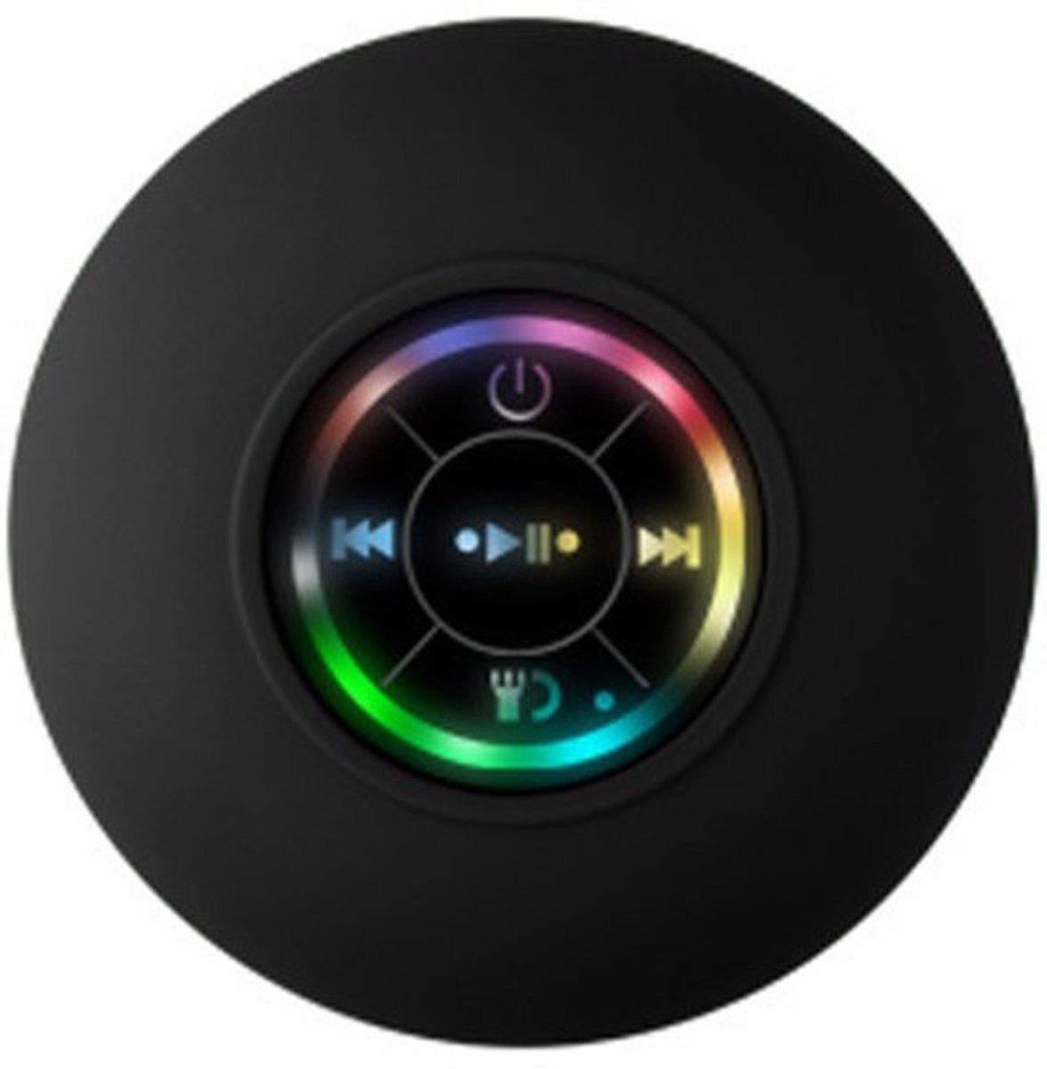 Grote zuignap waterdichte Bluetooth-luidspreker met LED-licht, waterdichte badkamer Bluetooth-luidspreker, draagbare Bluetooth-luidspreker
