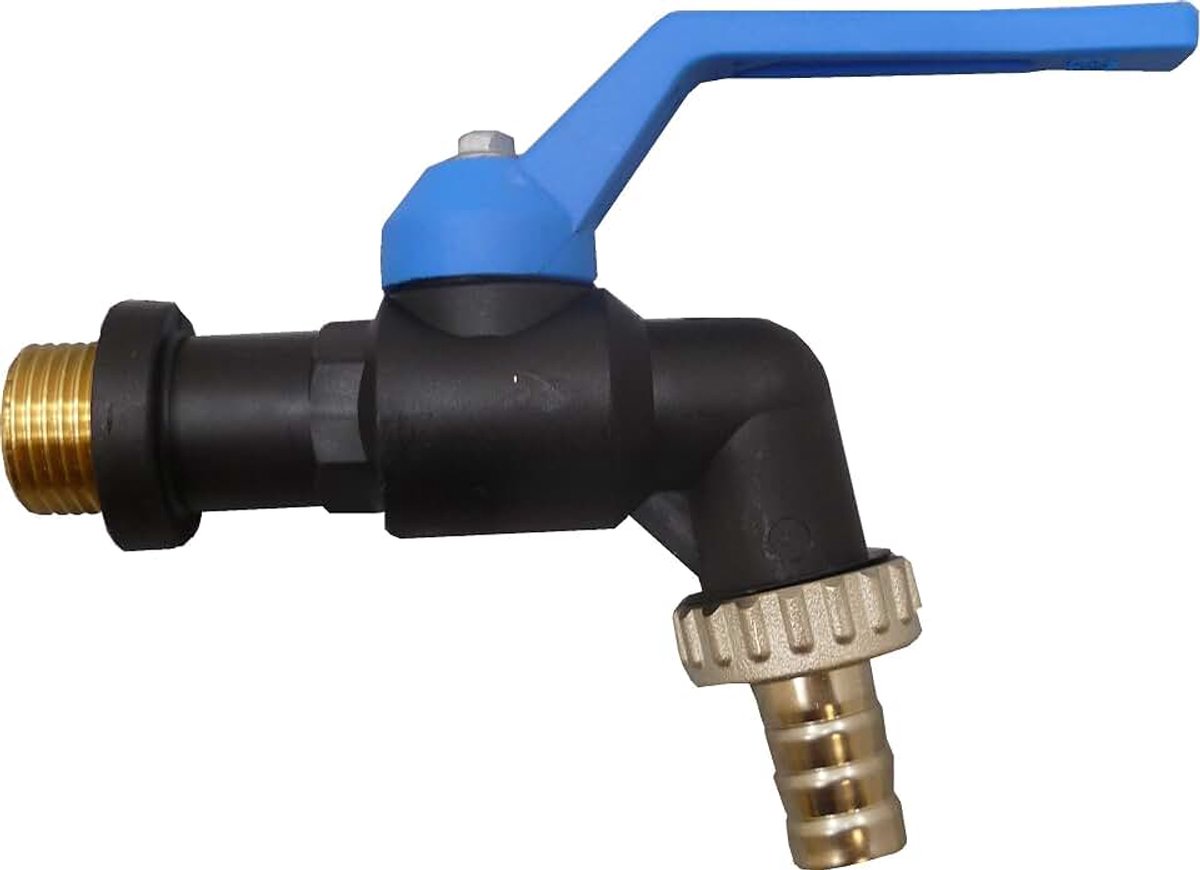 & M 174049 – vorstbeveiliging cirkel typen 1/5,1 cm, zwart polypropyleen, blauwe handgreep