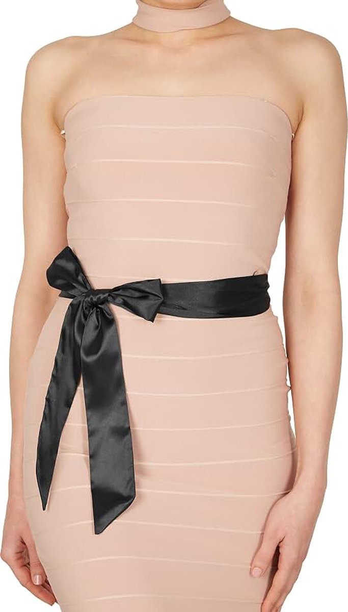 Satijnen Sjerp Tailleband Dames | Bruiloft & Bruidsmeisje, Afgewerkte Uiteinden, Strikken, Meerdere Breedtes En Lengtes, Obi, Doop