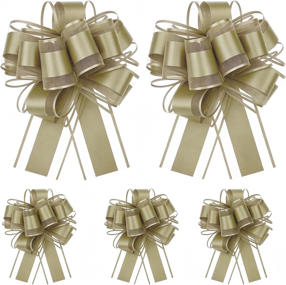 Strikken voor Cadeauverpakking, 15 cm Grote Strikken voor Bruiloft, Verjaardag, Bloemstukken, Cadeaumanden en Kerstdecoratie