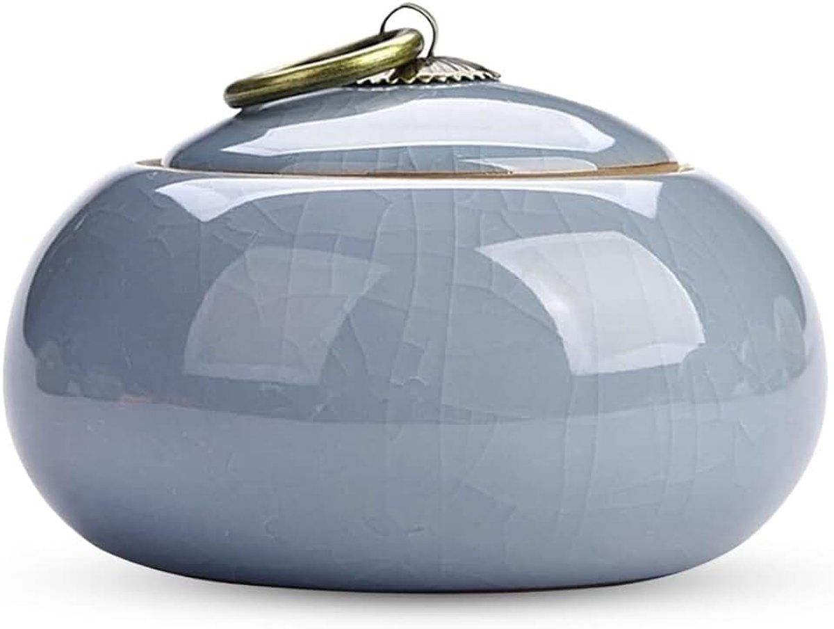 As Urn - Mini Crematie Urn Voor Huisdieren en Mensen - Hemelblauw - 320 ML - Hoogwaardige Materialen - Duurzaam en Elegant