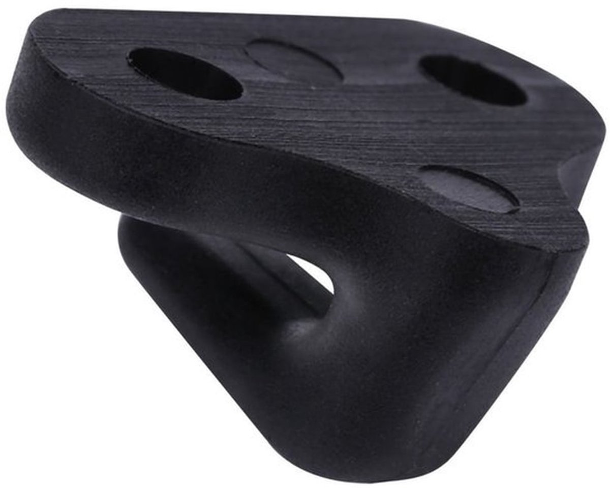 - Kajak Sjorren Haken - Dubbele Gat J Vorm Haken - Geschikt voor Bungee en Touw - Zwart - Vervangingshaken voor Kanovaren - Perfect voor Ka...