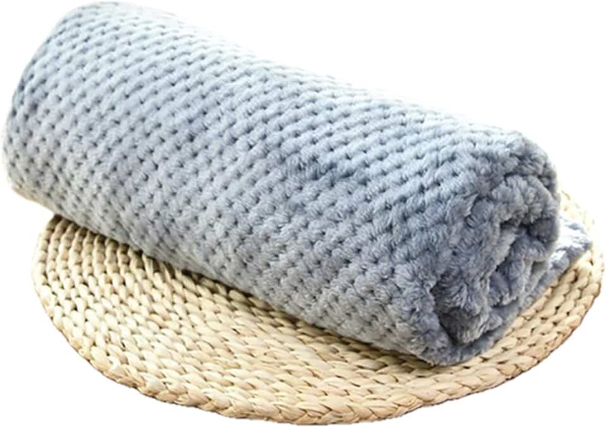 Dog Blanket Winter Dog Bed Pet Blanket Pet Sleeping Mat Warm Cat Dog Bed Cover Pet Sofa Cushion Mattress For Small Dogs-Blue,S 60X40Cm