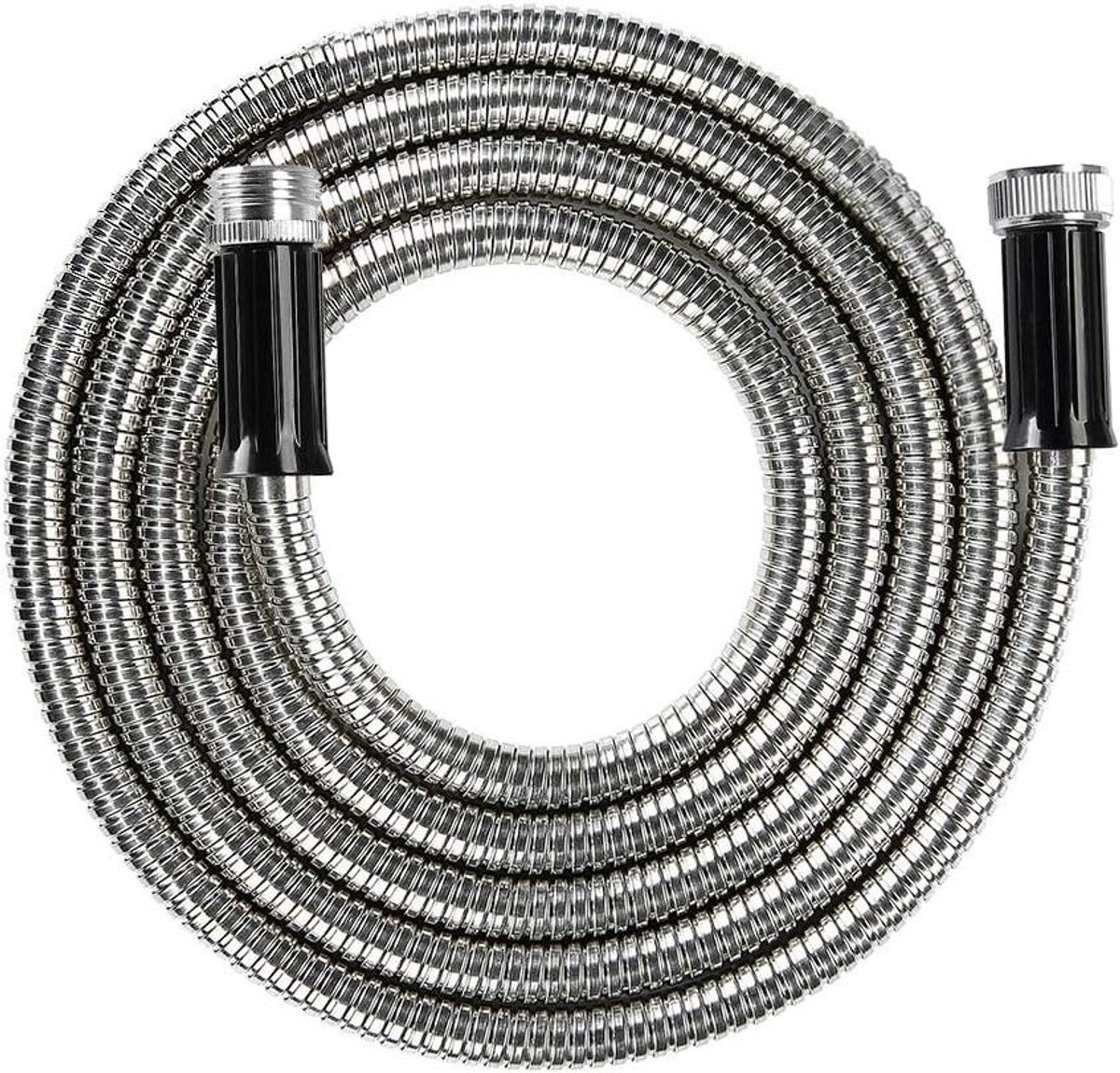 Metalen tuinslang - Rv waterslang - Buiten water geven - Scheurbestendig ontwerp - 10 voet lengte - Roestvrij staal