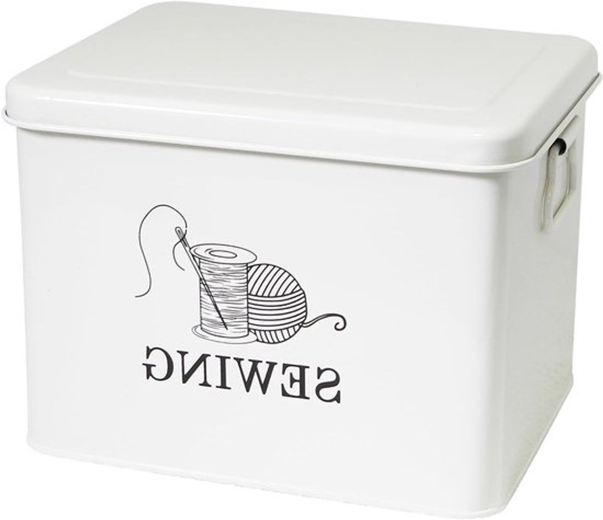 Lege Naaidoos met 2 Laagjes, 23.5 x 18.5 x 21 cm, Organiser voor Naaibenodigdheden en Cadeauaccessoires, Creatief en Functioneel