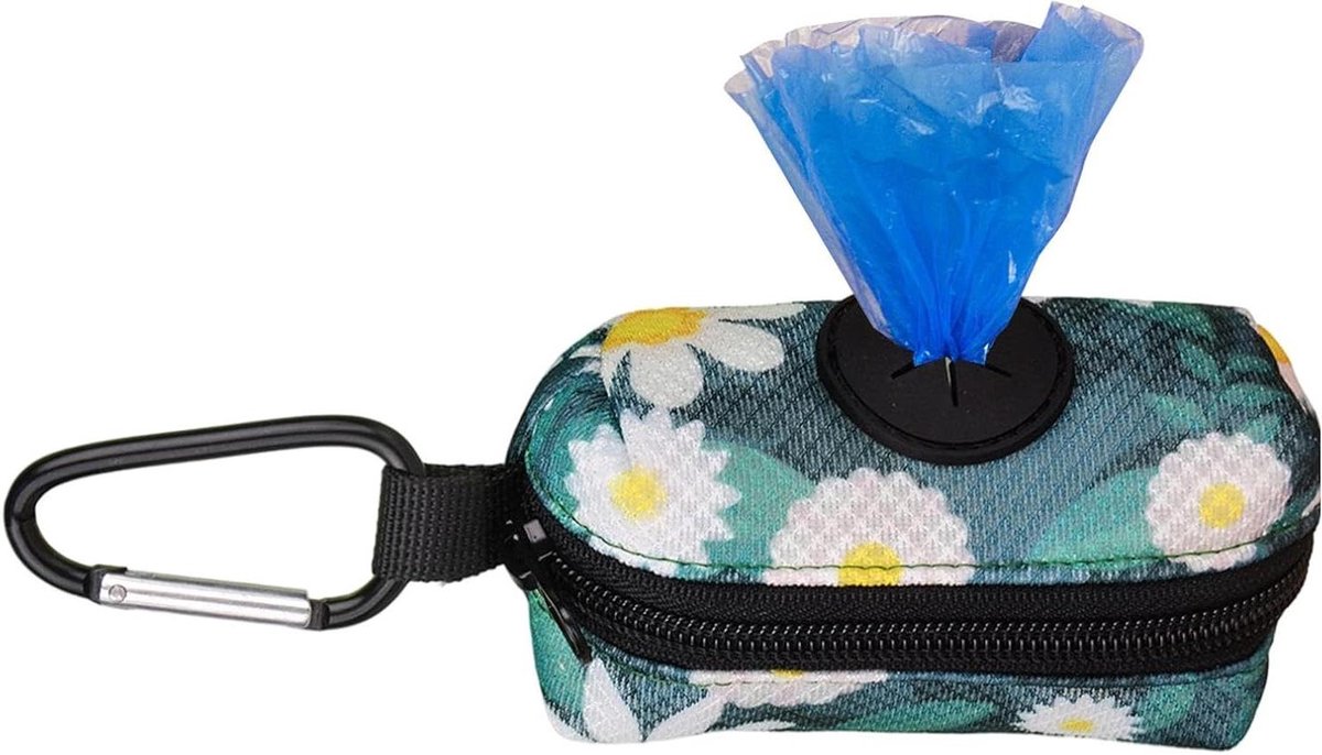 Hondenpoepzak Dispenser - Afvalzakhouder Honden - Hondenwandeling Organiseren - Met Sleutelvakje - 11.5 x 7.5 x 1 cm - Gedrukt