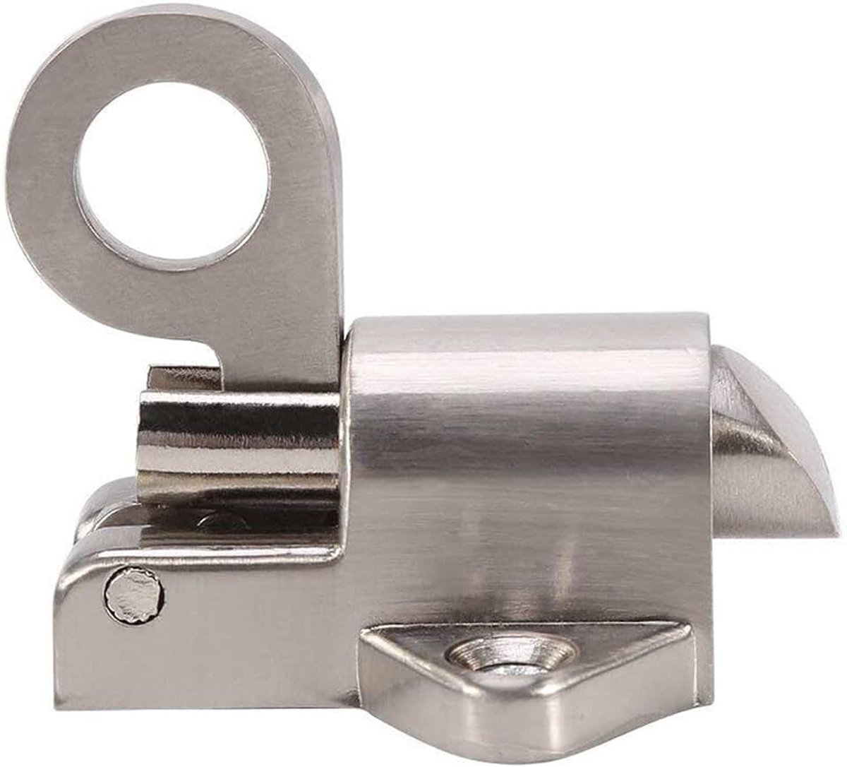 Lock Zink Legering Beveiliging Pull Ring Spring Bounce Deur Bout voor Raamschuur Poort Toilet Slaapkamer