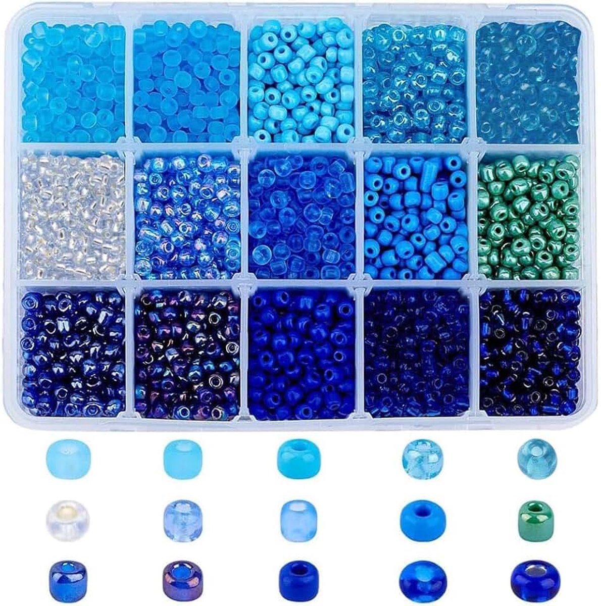 Kralen, 4mm mini afstandskralen, losse kralen voor het maken van sieraden, ketting, armband, oorbellen, 15 kleuren