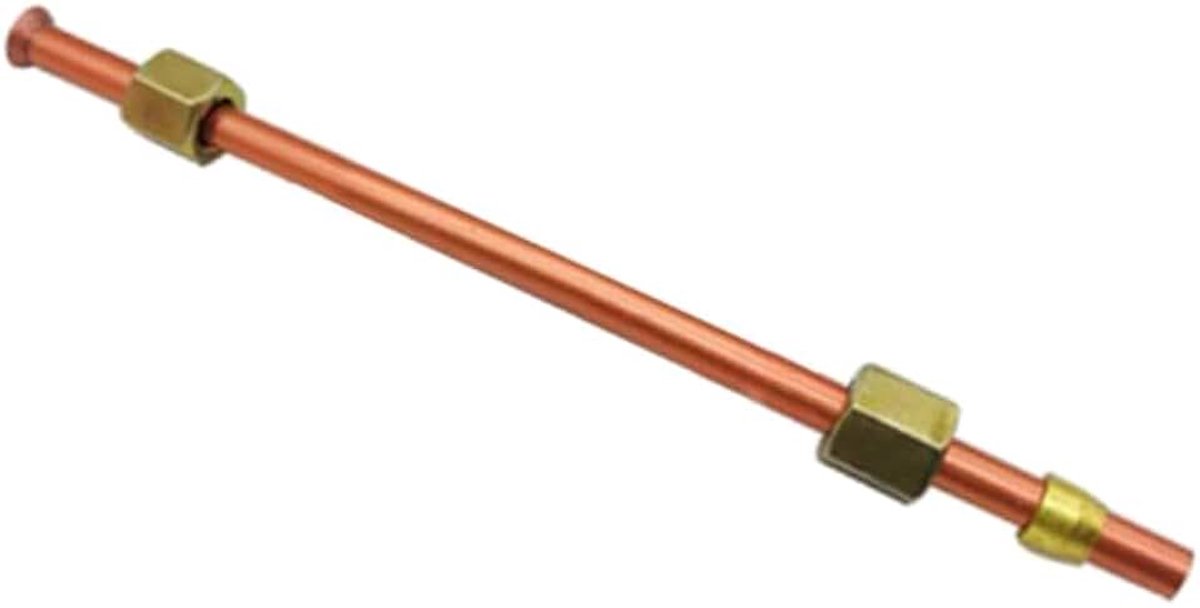 Uitlaatbuis, 6 mm schroefdraaddiameter x 47 cm vervangende aluminium buizen, compressoraccessoires