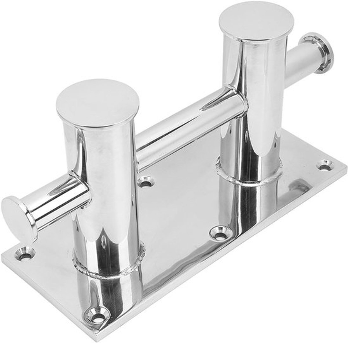 Dubbele kruisbolard van 316 roestvrij staal voor scheepsafmeersystemen en maritieme toepassingen, 41 x 21 x 16 cm, 5.35 kg