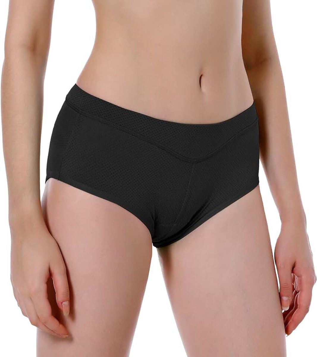Fietsbroek voor dames, fietsbroek, shorts, fietsen, ondergoed, 4D-gelvulling, ademend, sneldrogende broek