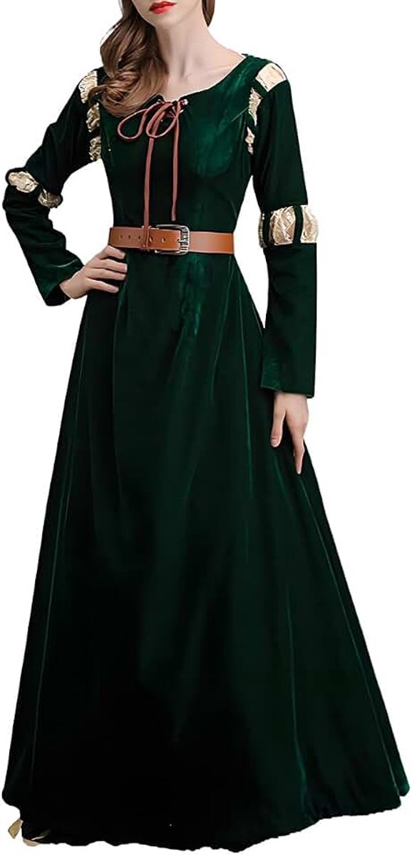 Middeleeuws renaissance-kostuum voor dames, cosplay-jurk, Halloween, renaissance-outfit