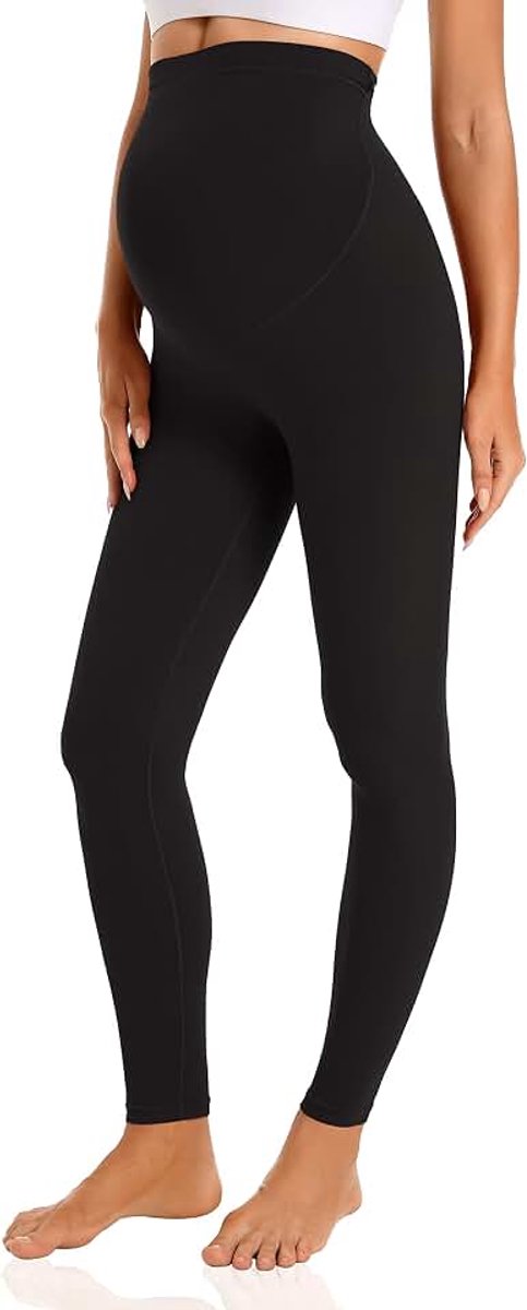 Zwangerschapslegging voor dames, hoge taille, ondoorzichtig, stretch, lange zwangerschapsmode, legging voor zwangere vrouwen