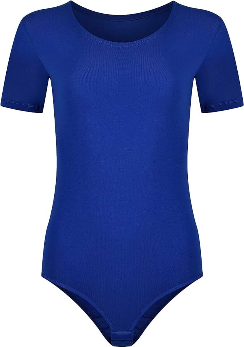 Damesbody met korte mouwen, T-shirt bodysuit van katoen, korte mouwen, elegant, damesondergoed