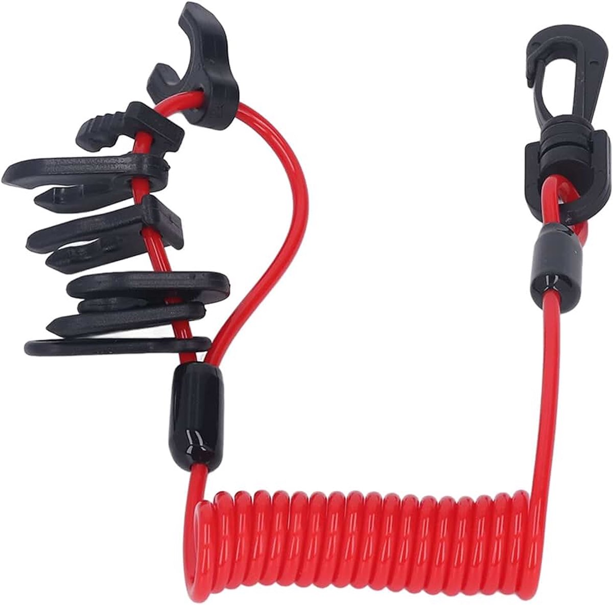 Motor Switch, Boot Motor Switch Lanyard, Safety Tether Noodstop Veerdraad Vervanging Waterdicht PU voor
