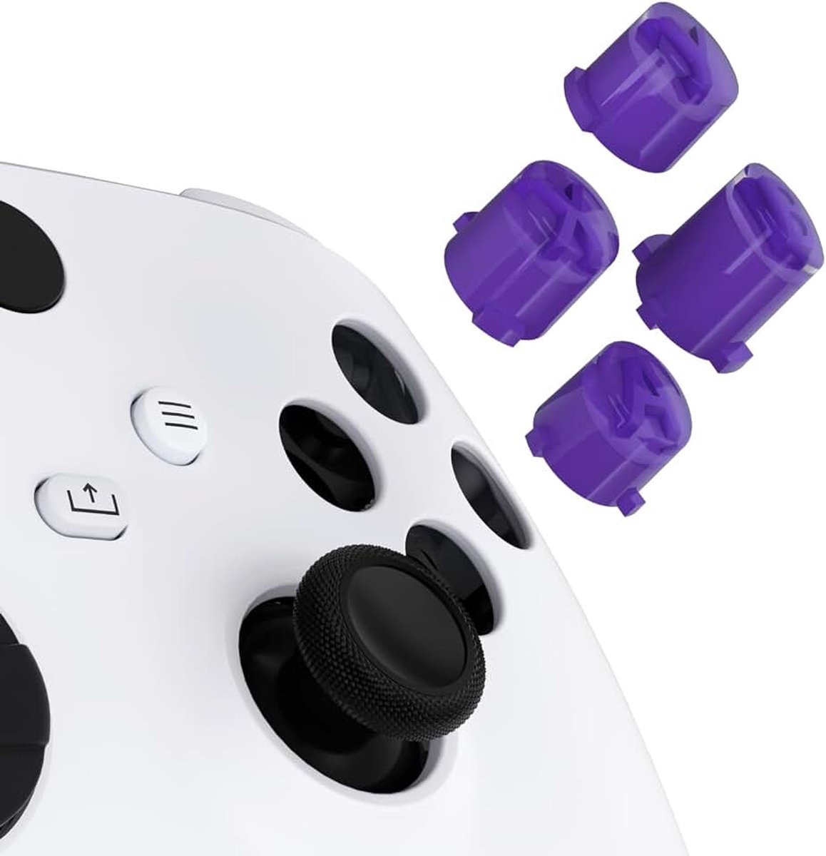 EXtremeRate Vervangende ABXY Knoppen voor Xbox Series X S Controller, Three-Tone A B X Y Toetsen Buttons voor Xbox One S X/Elite V1/Elite Series 2 Controller-Parrs