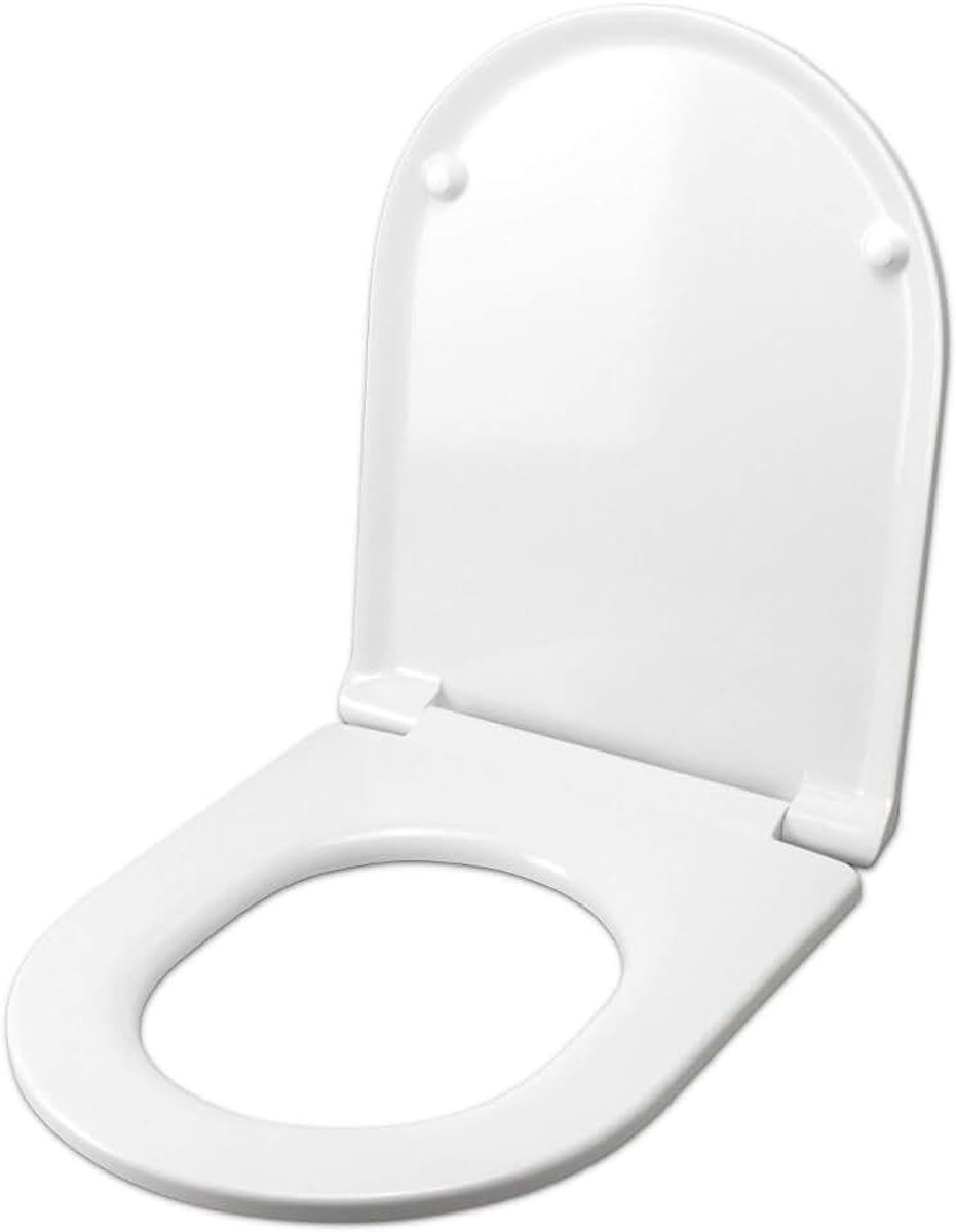 Toiletbril voor Globo Forty3 SOSPESO Duroplast wit scharnier roestvrij staal normaal of langzaam, soft close