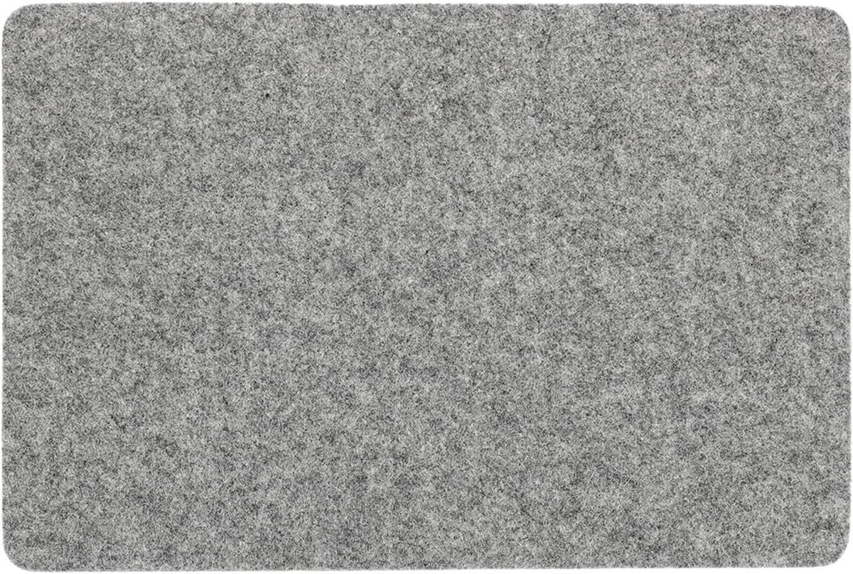 Wolvilten Strijkmat - Persmat Strijkdoek - Precisie Strijken - Hittebestendig Isolatiemateriaal - 46 x 31 cm - Grijs