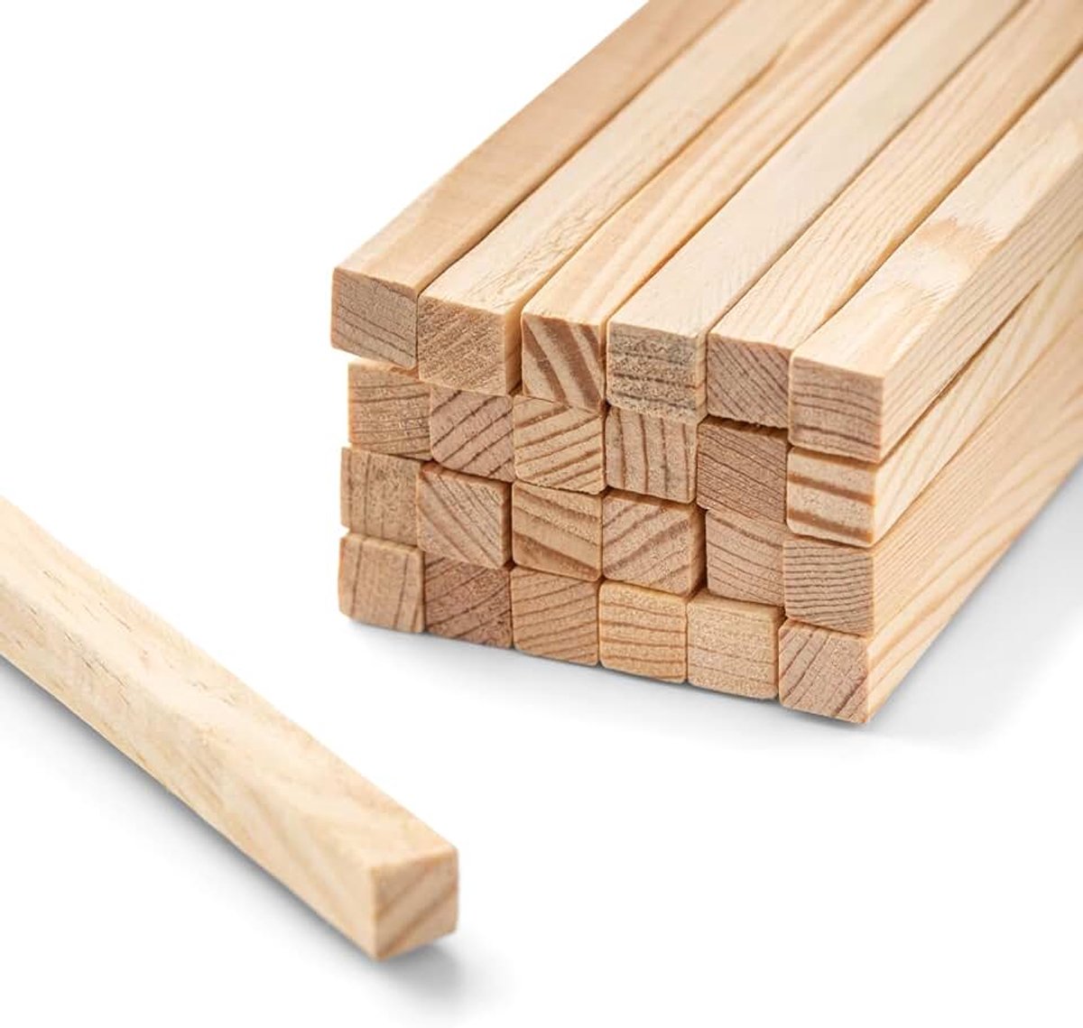 Houten stokken (100 cm x 10 mm x 10 mm)