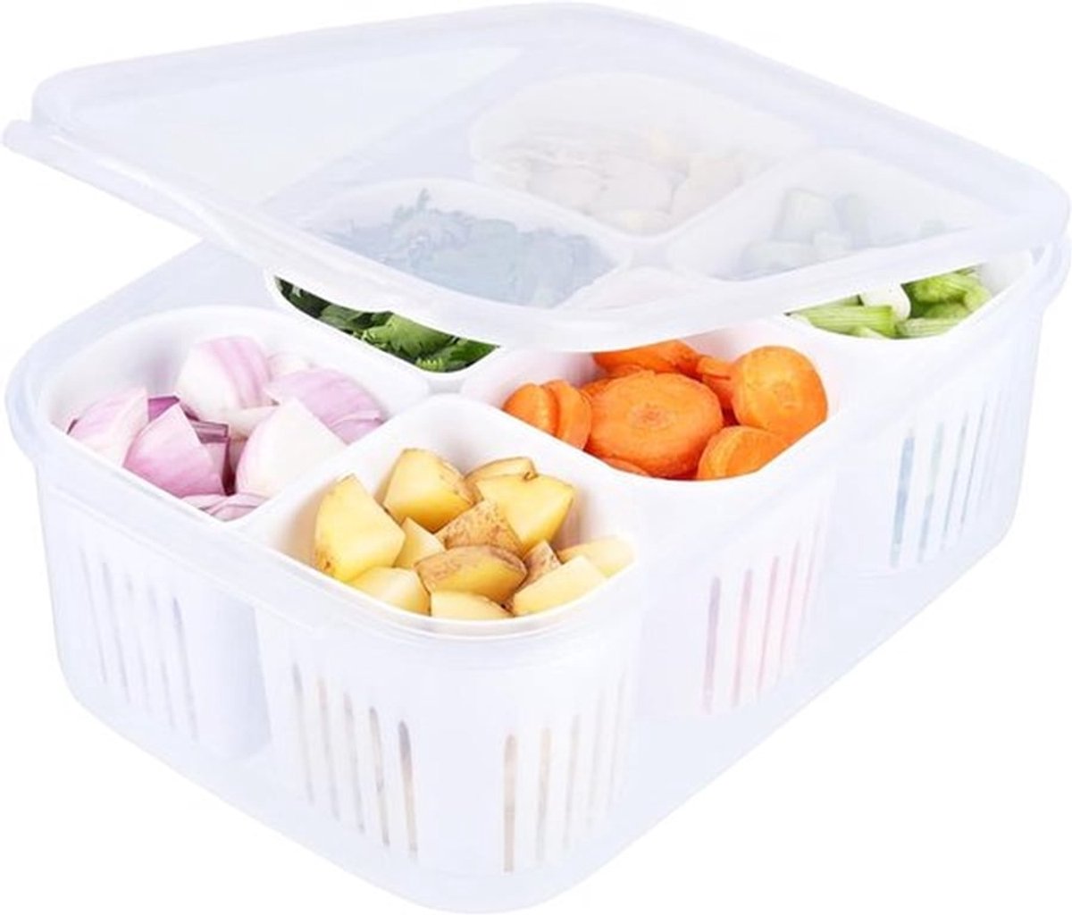 - Vershoudbakjes Set - Grote en kleine bakjes - Luchtdicht deksel - Bpa-vrij - Keukenorganizer - Geschikt voor Keukenkastje - Diverse Kleuren