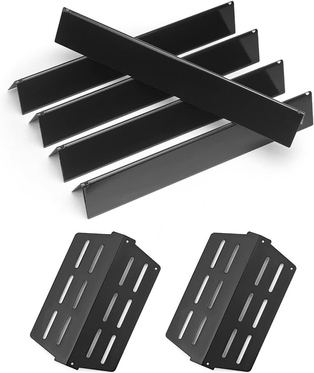 44,5 cm Flavorizer Bars & Hittereflector voor Weber Genesis 300 Series, Branderafdekking Warmteafweerder Vervangstuk voor Weber Genesis E/S/EP 310 320 330