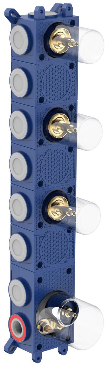 ALONI Stria inbouwbox voor douchemengkraan – 3-weg – thermostatisch – inbouw