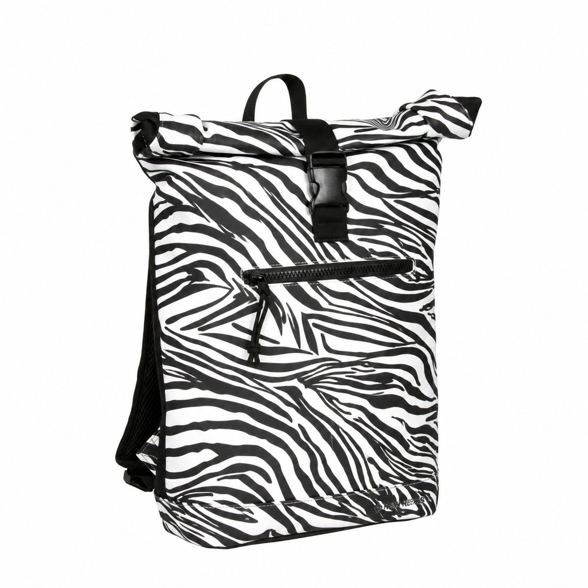 New Rebels Mart New York Zebra 21L Rugzak Rolltop Waterafstotend Laptop 15.6”