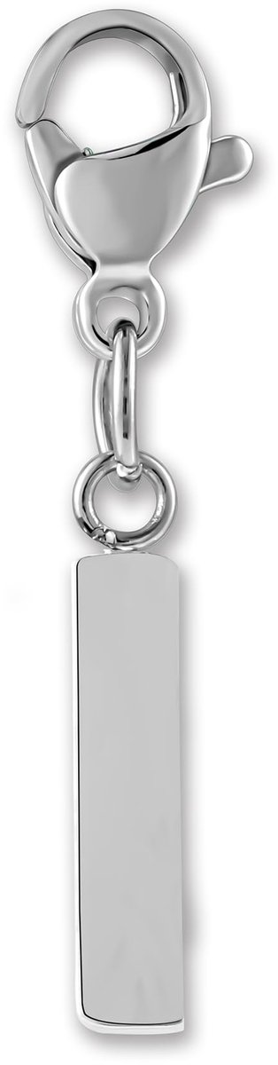 Letterhanger met karabijnsluiting - kettinghanger Initial Charm van roestvrij staal I chirurgisch stalen hanger voor bedelarmband