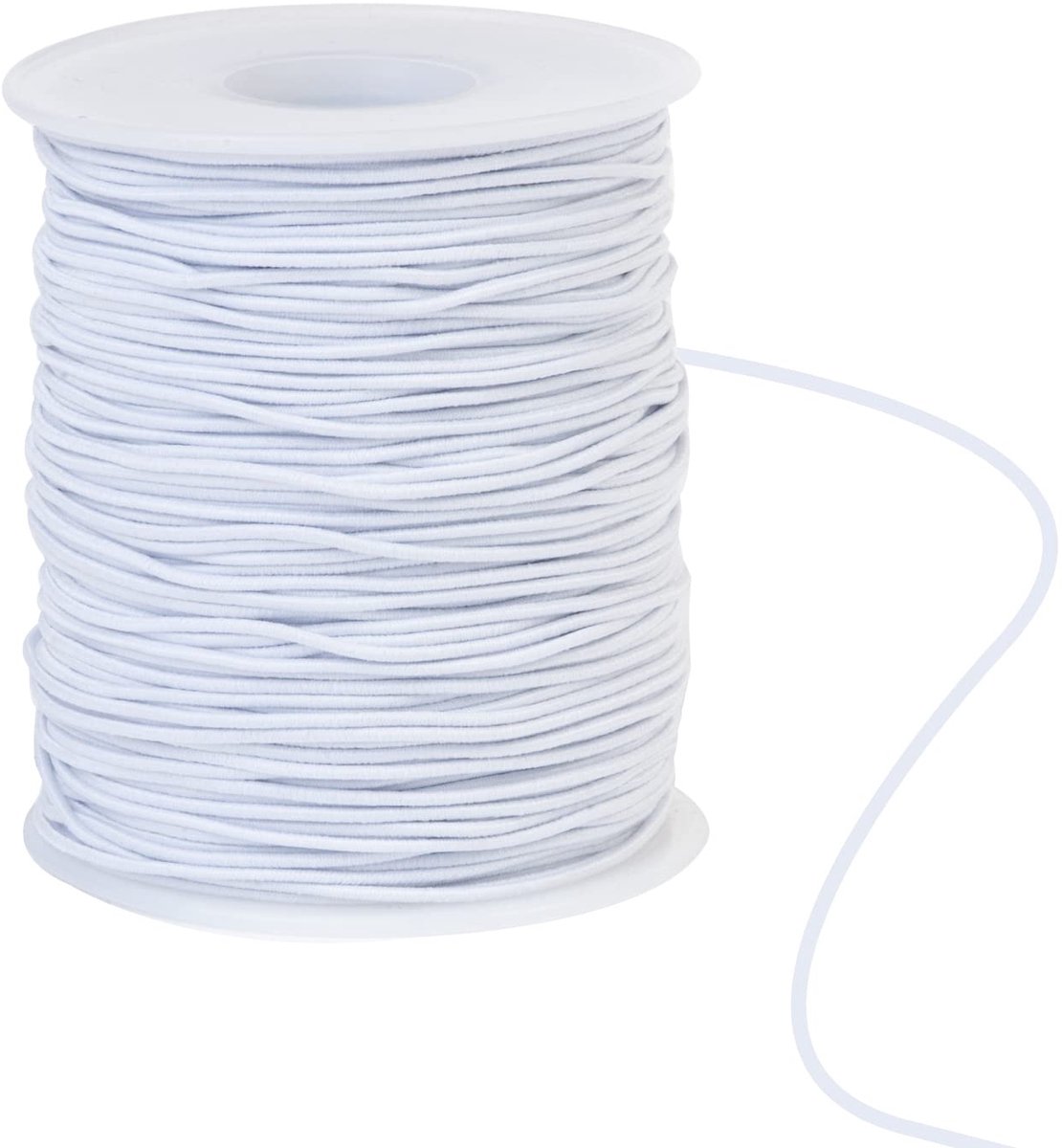Elastisch koord, 1 mm, elastisch koord, knutselkoord, elastische draad voor armbanden en handwerk
