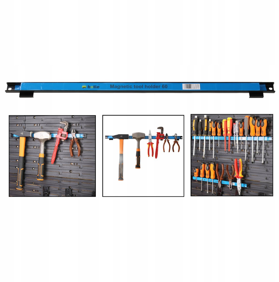Magnetische Gereedschapslijst 60cm met Ophanghaken voor Werkplaats