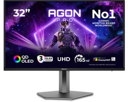 AOC AGON PRO AG326UD - 4K OLED Gaming Monitor - HDR400 - USB-hub - 165Hz - 32 inch
