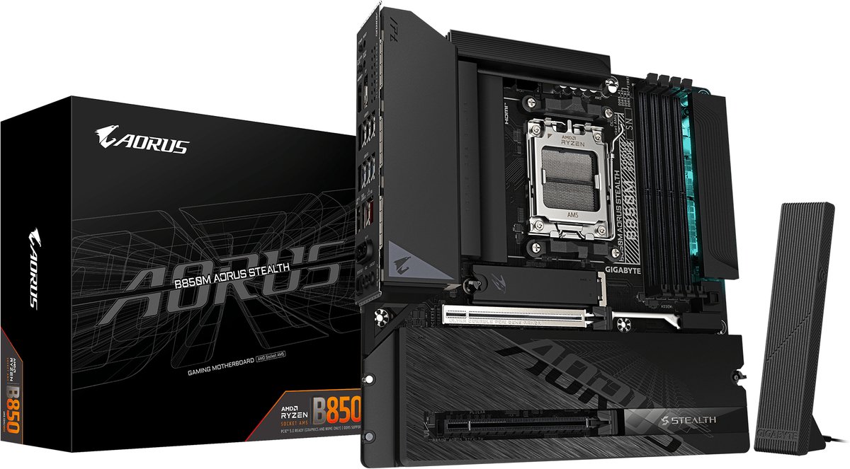 GIGABYTE B850M AORUS STEALTH Moederbord