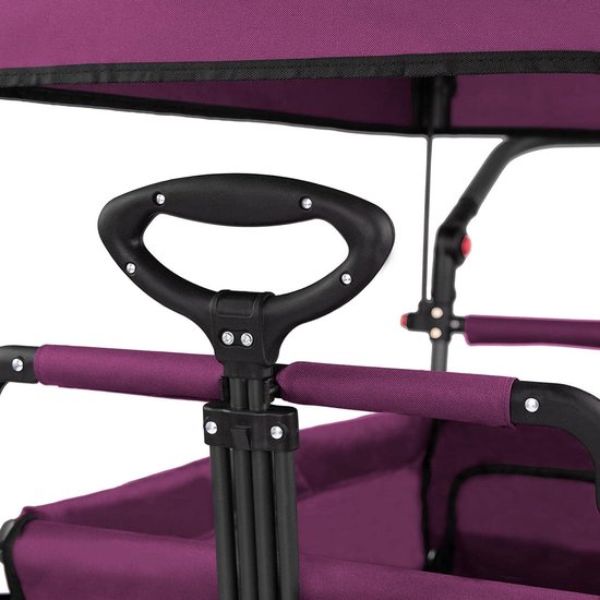 Opvouwbare Bolderkar met Dubbele Remmen en UV-bescherming - Ruimte voor Kinderen en Outdoor van Sekey — afbeelding 2