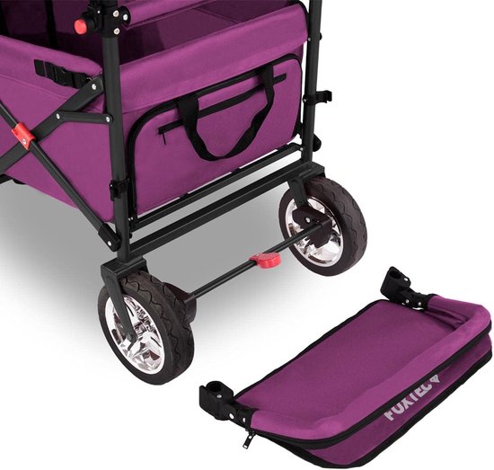Opvouwbare Bolderkar met Dubbele Remmen en UV-bescherming - Ruimte voor Kinderen en Outdoor van Sekey — afbeelding 5