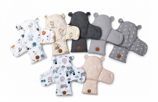 Kussen voor kinderstoel baby opvouwbaar zitverkleiner - zitkussen steun voor Ikea Antilop kinderstoel en babystoel - zitverkleiner waterafstotend wasbaar Grijs — afbeelding 2