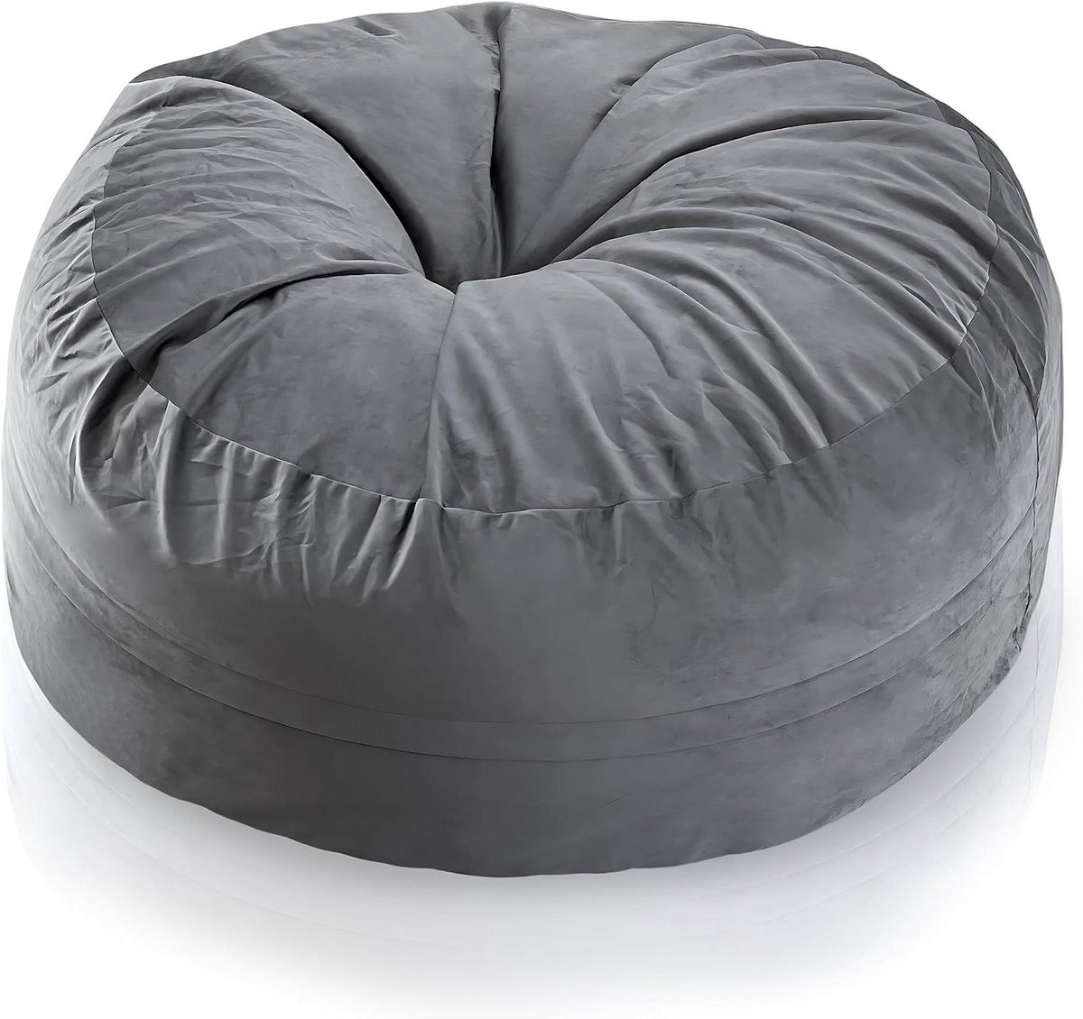 Enorme zitzak - XXL zitzak - Ontspannen thuis - Luxe corduroy fluweel - 150 x 65 cm - Grijs