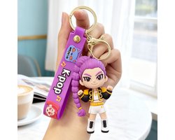 Casalora Cartoon Sleutelhanger - Demon Hunter - K-Pop Popstijl - Flexibele Sleutelring voor Tas & Sleutels