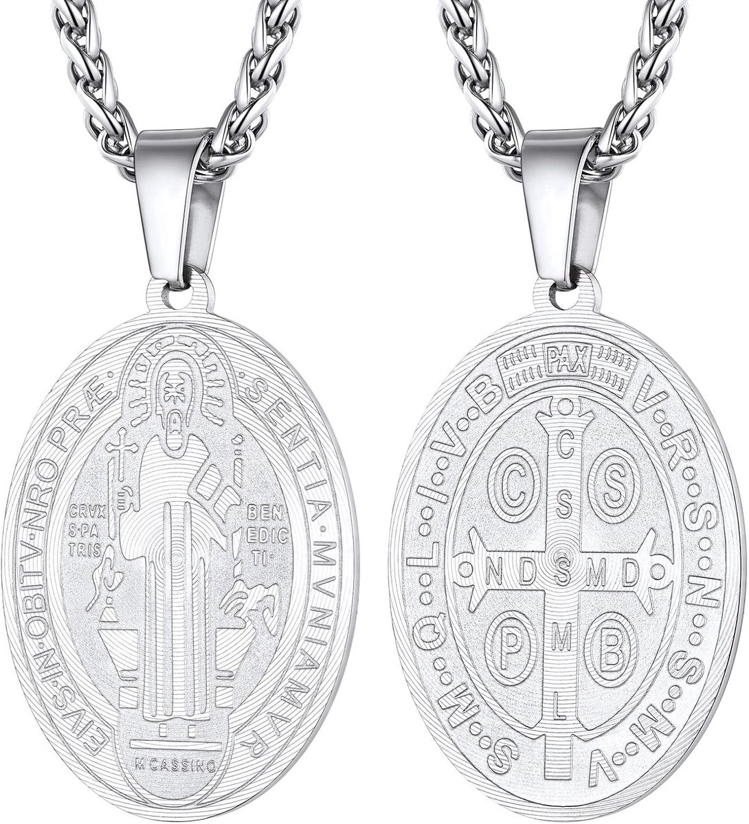 Roestvrij stalen hanger ketting met geschenkdoos